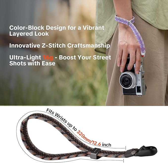 PGYTECH Camera Wrist Strap Slim Trendy Style, Adjustable Quick Release - Image 2