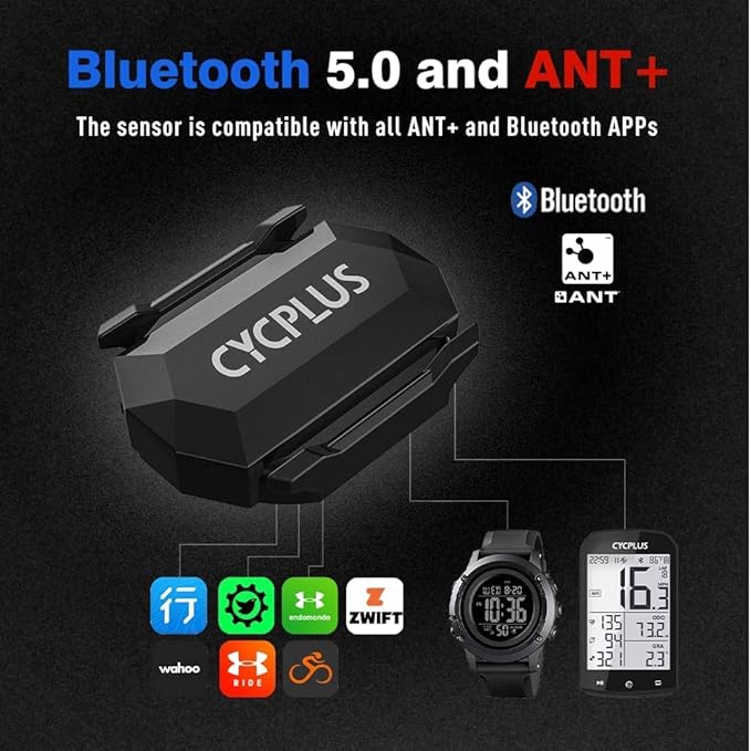 CYCPLUS Cycling Speed and Cadence Sensor Bluetooth & ANT+ Wireless Bike Cadence - Image 5