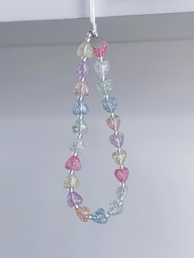 Drawwind Phone Charm Beaded Wristlet Strap Universal Cell Phone Lanyard Cute - Image 3