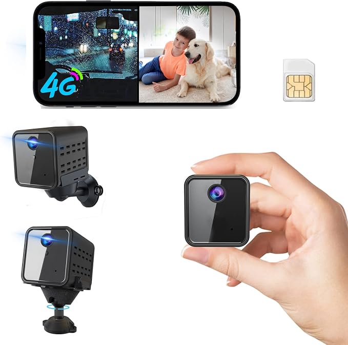 4G LTE Cellular Security Camera, No WiFi Security Camera, SIM Card Included by vebiliki