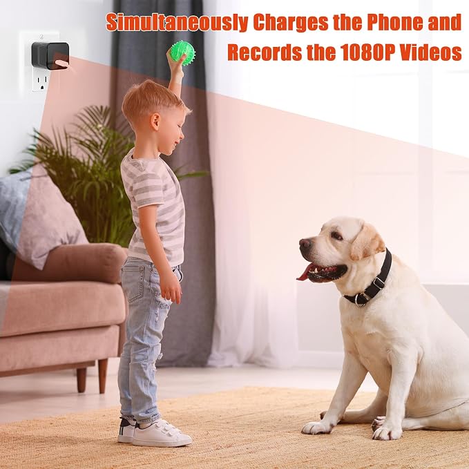 USB Charger Hidden Camera, WiFi Small Spy Security Camera, Full HD 1080P Mini - Image 3