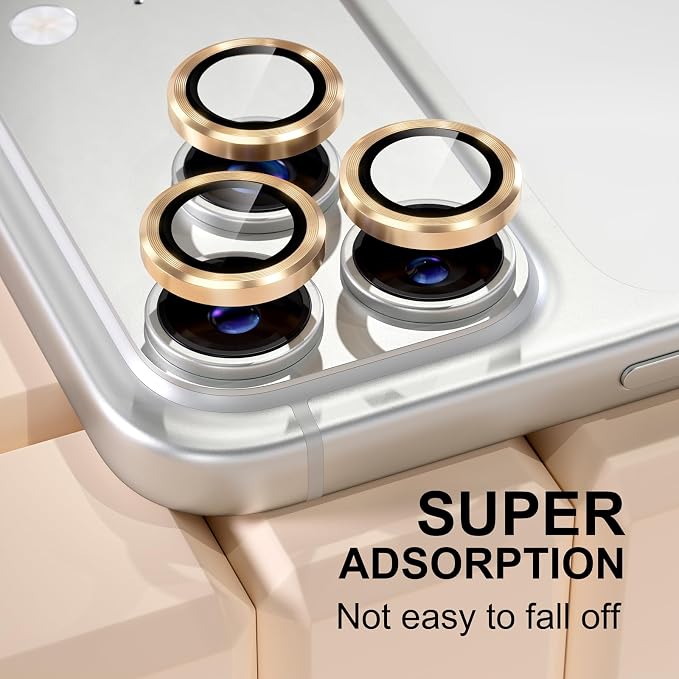 Misea Compatible for iPhone 17 Pro/iPhone 17 Pro Max Camera Lens Protector - Image 6