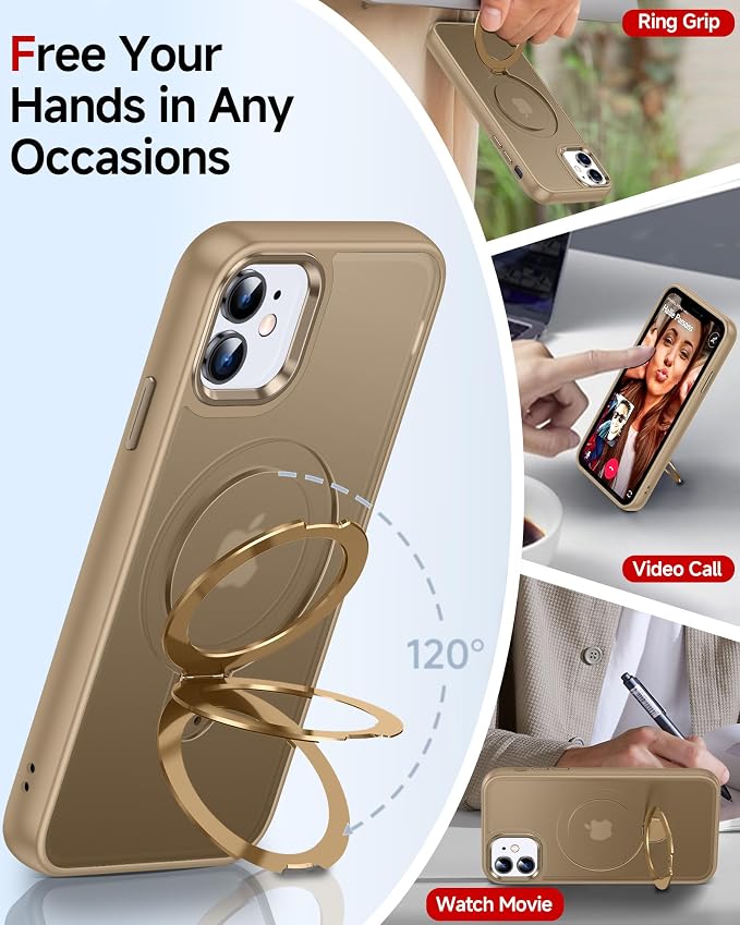 LeYi for iPhone-11 Case Gold, - Image 2
