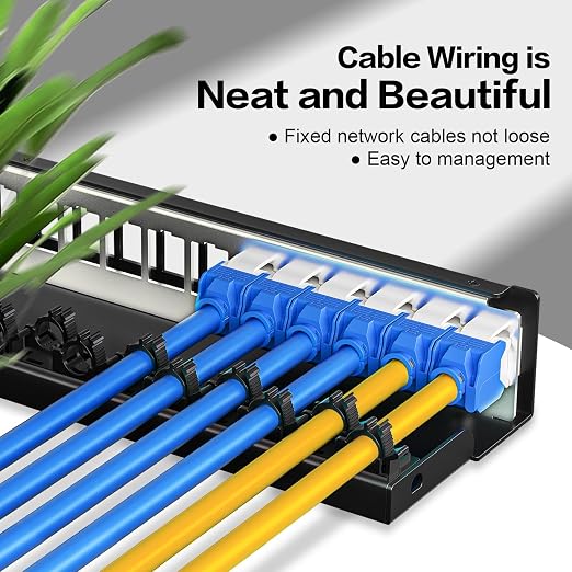Patch Panel 12 Port 1U UTP/STP Blank Keystone Patch Panel Compatible - Image 7