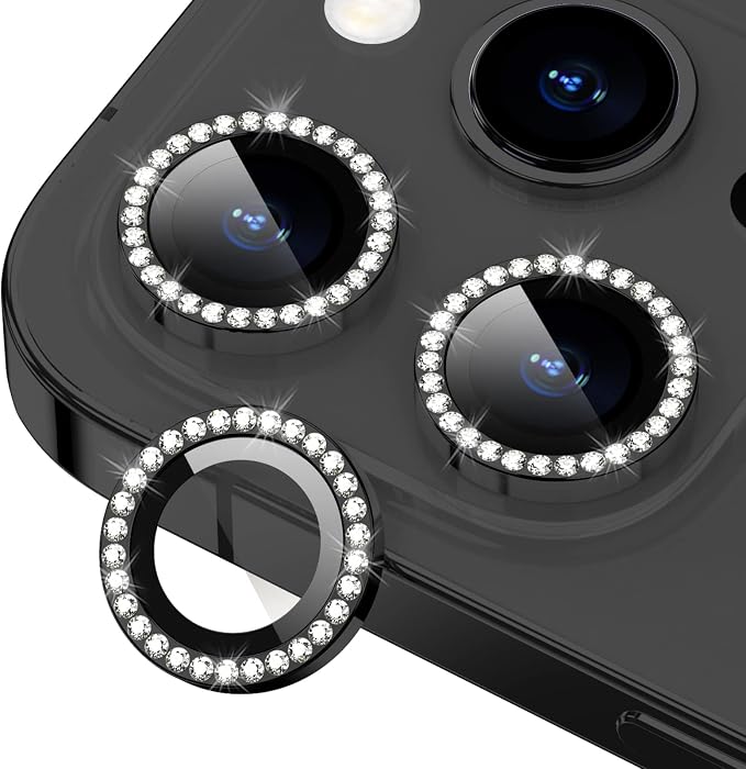 for iPhone 14 Pro/14 Pro Max Camera Lens Protector Bling, 9H Hardness by Xfilm