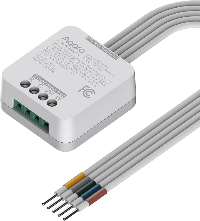 Aqara C-Wire Adapter for W200 Smart Thermostat, Add a Common Wire for - Image 4