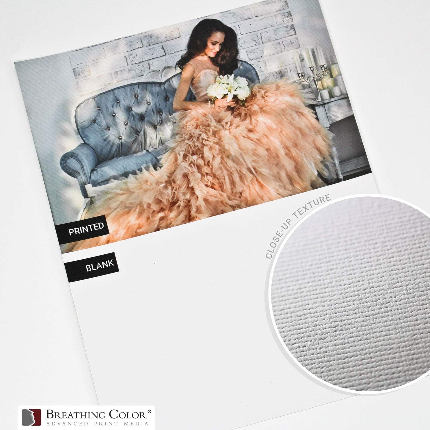 Premium Lyve Matte Canvas Paper Perfect For Use on Professional Makes and Models of Epson, Canon and HP printers preferred by Professionals. 19 mil textured Canvas offered in a 17 inch by 10 ft roll