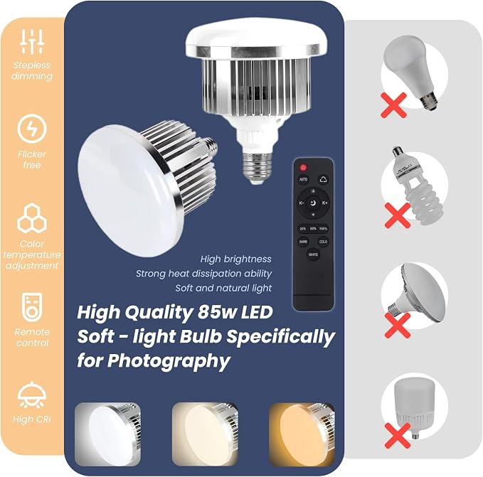 EZLucky 2-Pack 20" Octagonal Softbox Lighting Kit, Studio Lights - Image 3