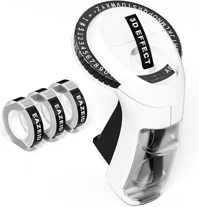 Embossing Label Maker Machine by EazeID