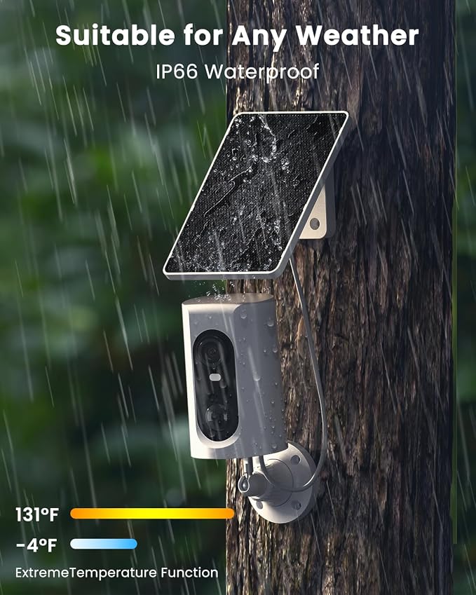 ANRAN 4G LTE Cellular Solar Security Camera Wireless Outdoor, 2K No WiFi Solar - Image 6