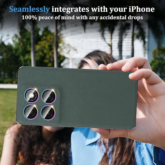 Compatible with Motorola Moto Edge 2025 Camera Lens Protector, Individual Metal - Image 6