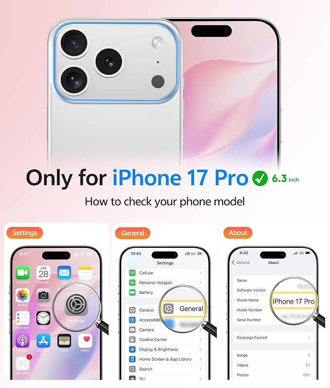FNTCASE for iPhone 17 Pro Case: Translucent Matte Cases - Image 2