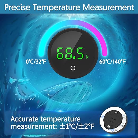 QZQ Fish Tank Thermometer Aquarium Thermometer Wireless Touch Stick Digital - Image 4