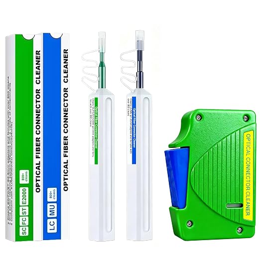 4 in 1 Fiber Optic Cleaner Cleaning Pen Box Kit, 2.5mm 1.25mm FC SC ST LC by groword