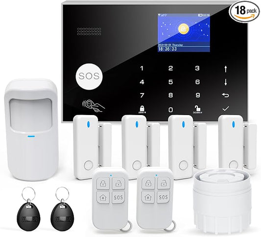 Alarm System with Phone APP Alert, DIY WiFi Home Security Alarm System by TUGARD
