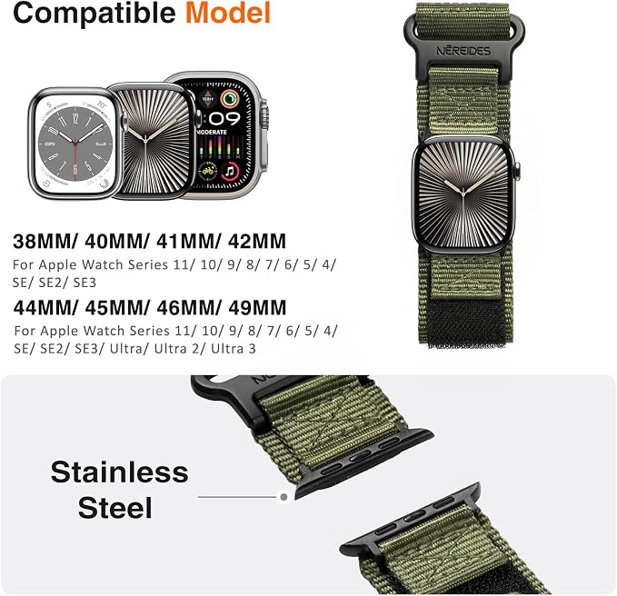Nereides Compatible with Apple Watch Series 11 Band Series - Image 4