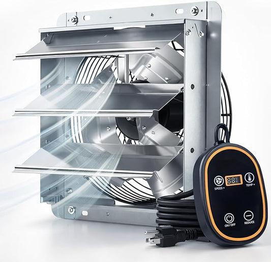 Amico 12" Smart Shutter Exhaust Fan by Amico