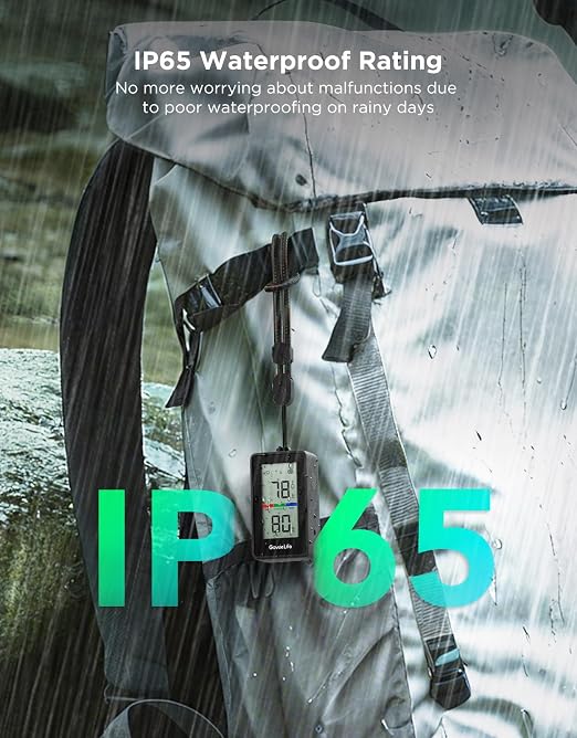 GoveeLife 2-in-1 Indoor Outdoor Thermometer Hygrometer IP65 Waterproof - Image 2