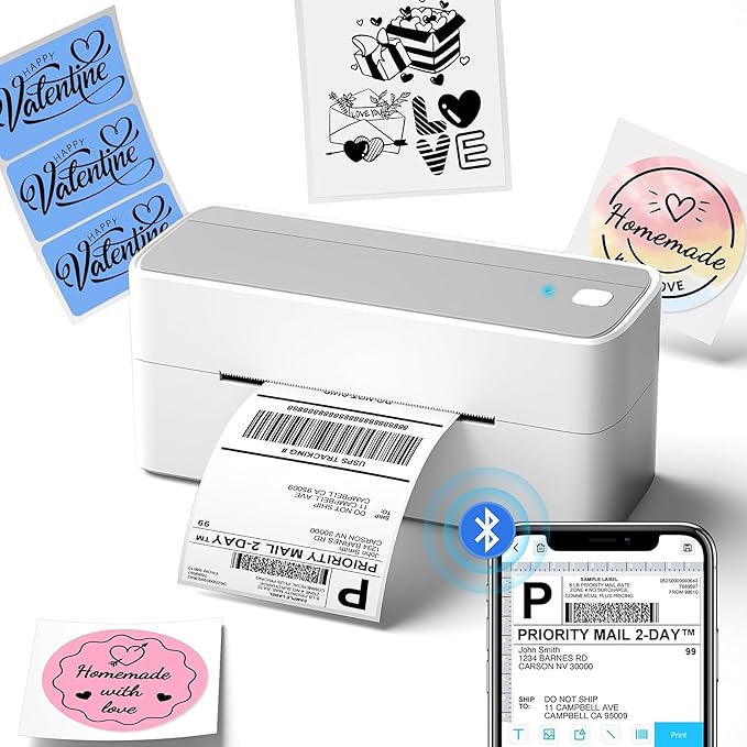 Phomemo Bluetooth Shipping Label Printer, 241BT 4X6 Wireless Thermal Label by Phomemo