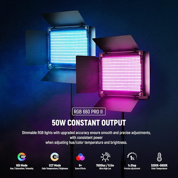 NEEWER Upgraded 660 PRO II RGB LED Video Light - Image 2