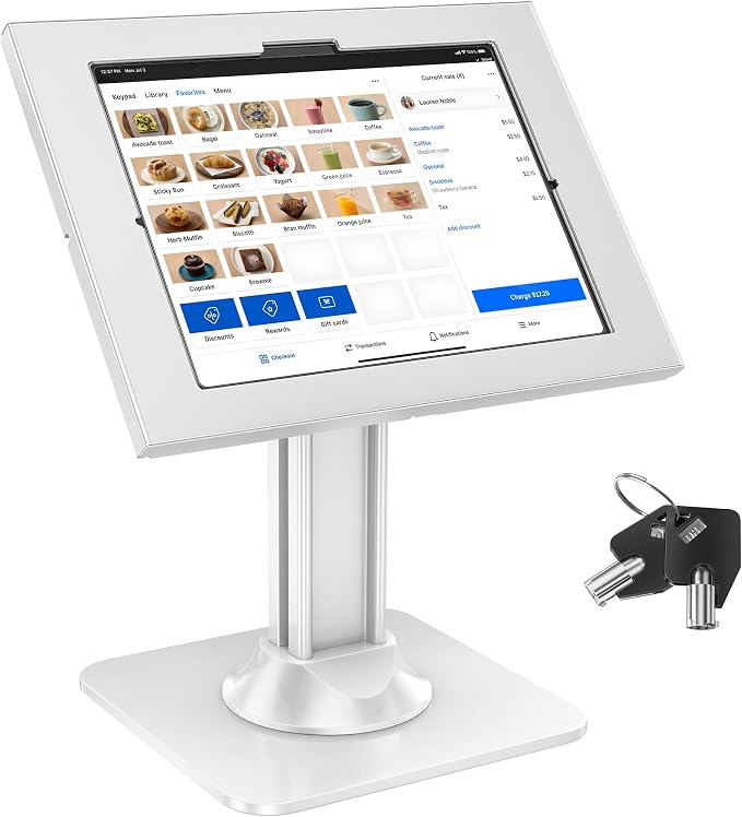 AboveTEK Anti-Theft iPad Kiosk Stand – POS iPad Security Mount by AboveTEK