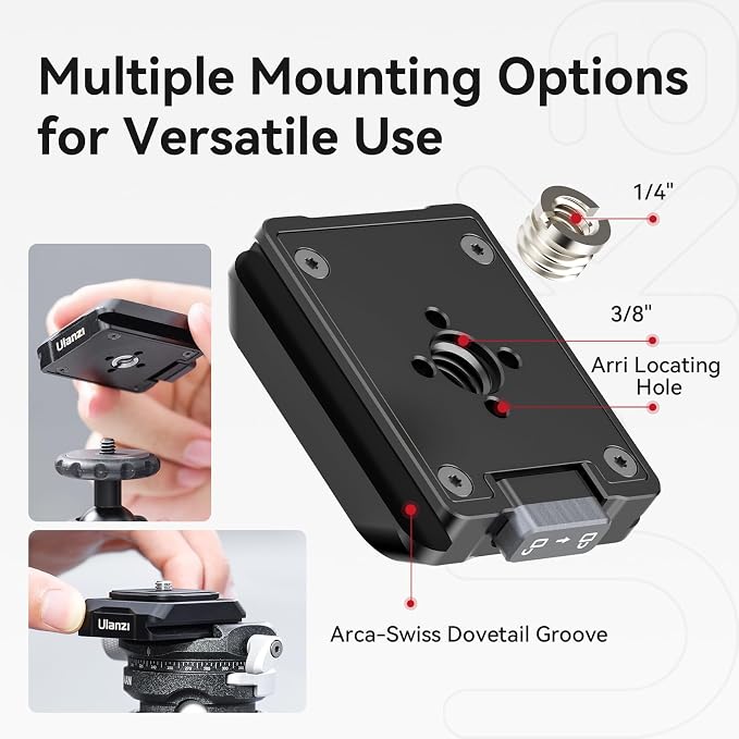 ULANZI UKA01 Camera Quick Release Plate, Tripod Mount Adapter Camera Quick - Image 6