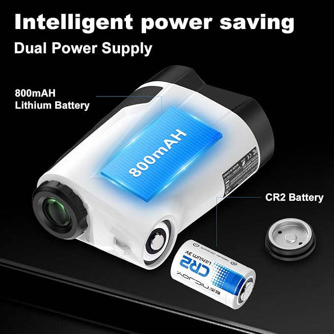 Precision Laser Rangefinder for Golf & Hunting, 800/1000/1300 m Range, 6X - Image 7