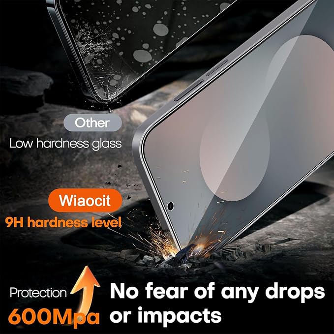 Wiaocit 3 Pack Tempered Glass Screen Protector - Image 3