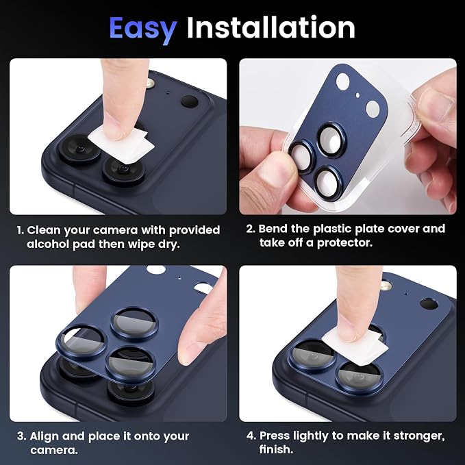 Tensea for iPhone 17 Pro Max Camera Lens Protector, Metal Aluminum Alloy - Image 7