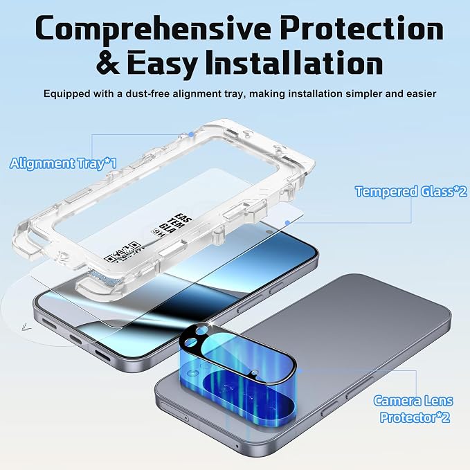 2 Pack Tempered Glass Screen Protector - Image 5