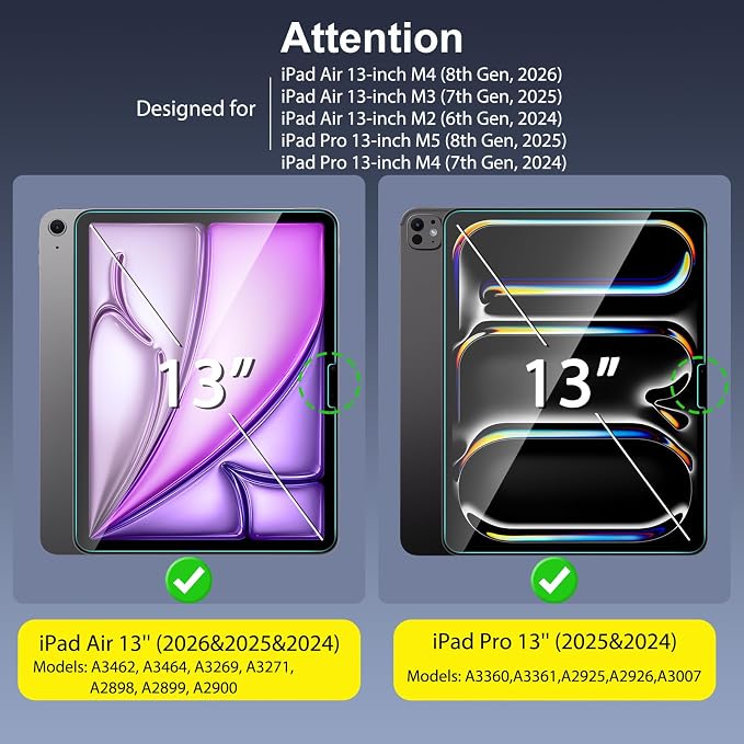 SPARIN Screen Protector for iPad Air 13 Inch M4 2026 & M3 2025 & M2 2024 & iPad - Image 2