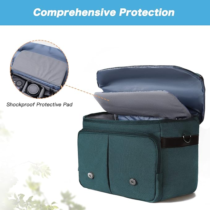MOSISO Camera Case Crossbody Shoulder Messenger Bag, DSLR/SLR/Mirrorless - Image 6