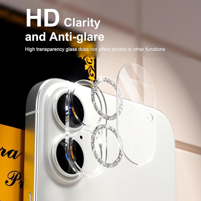 for 6 Pack iPhone 17 / iPhone 16 / iPhone 16 Plus Camera Lens Protector 9H - Image 7