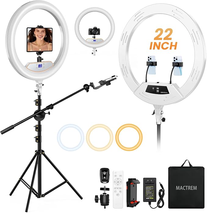 Ring Light 22inch Kit: Ring Light Tripod by MACTREM