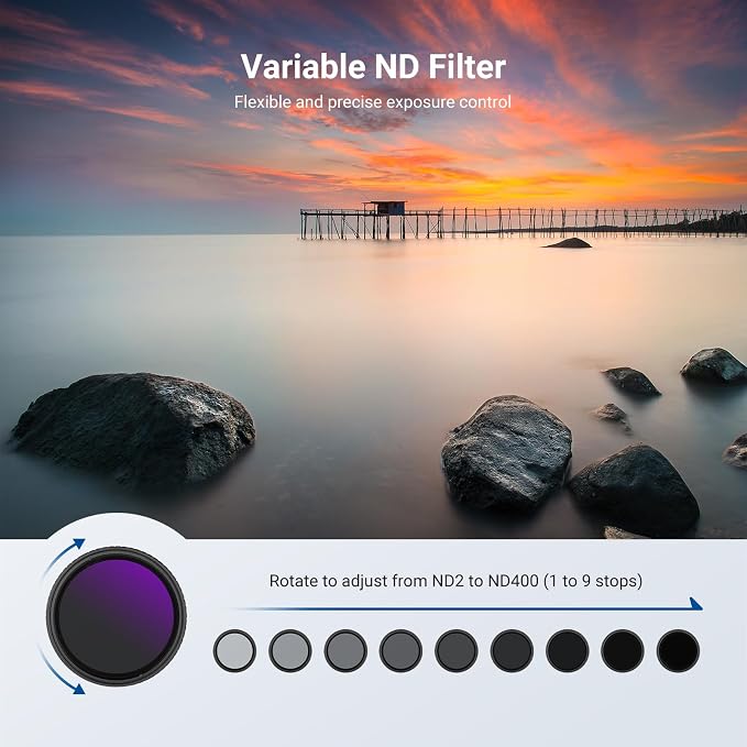 NEEWER 46mm Variable ND + CPL + UV Filter Kit - Image 3