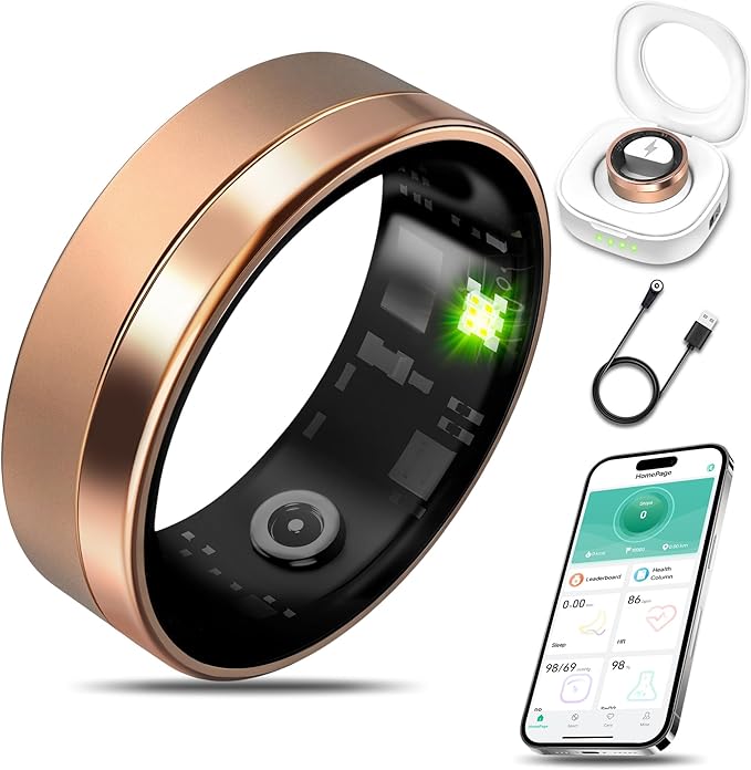 Smart Health Ring Fitness Tracker by Milavan