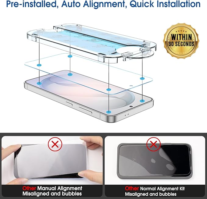 amFilm Auto-alignment OneTouch for Samsung Galaxy S26+ Plus 6.7'' Screen - Image 3