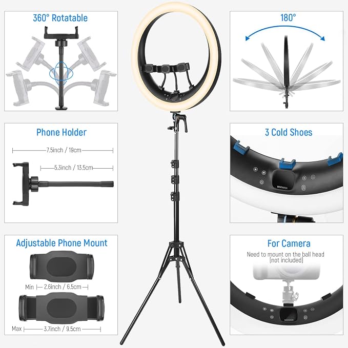 NEEWER 19 inch 2.4G Ring Light - Image 7