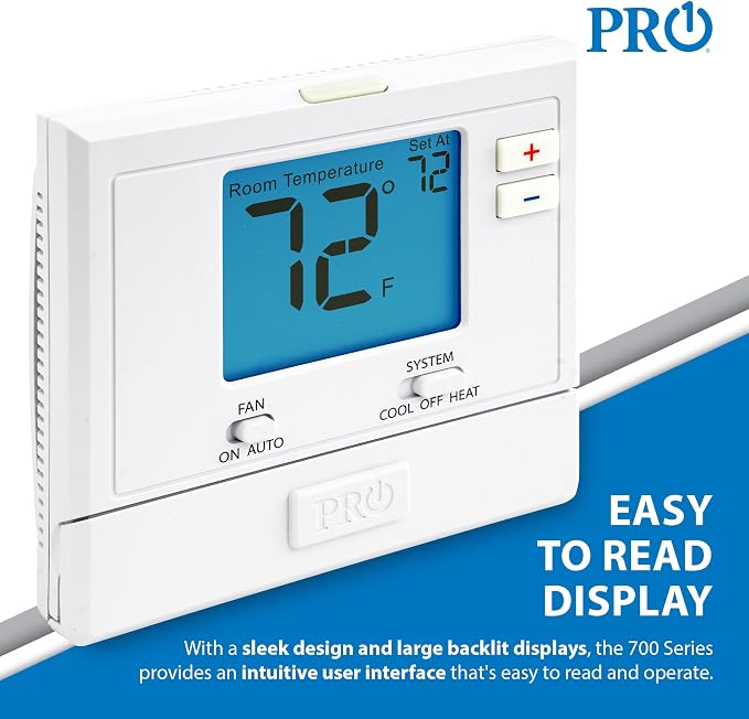 PRO1 T701 Single Stage Non-Programmable Wall Thermostat - Image 5