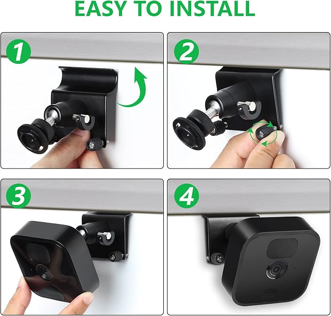 2Pack Vinyl Siding Mount for Blink Outdoor 2K+ / Outdoor 4/, Blink XT / XT2 / - Image 4