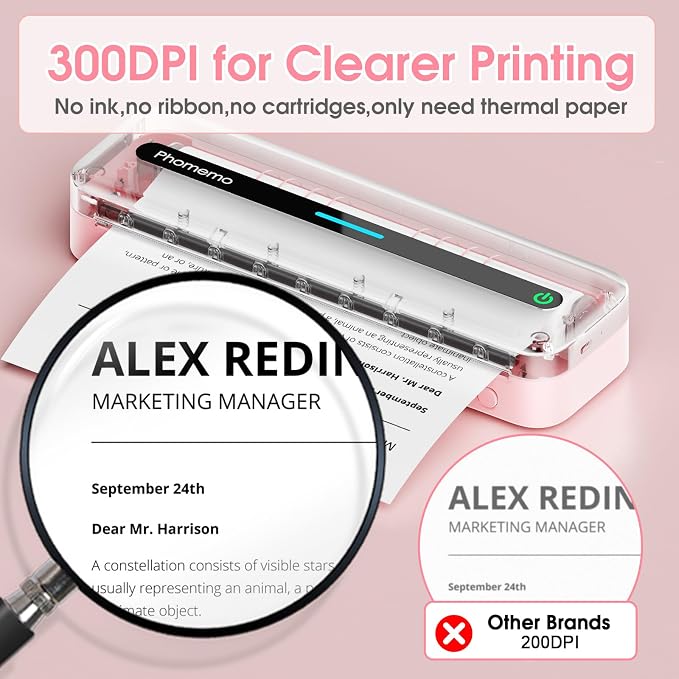 Phomemo M832 Portable Printers Wireless - Image 9