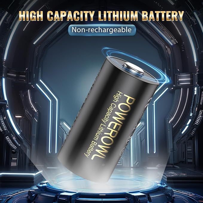 POWEROWL 123A 3V Lithium Battery 16 Count, High Capacity Cr123A 123 C123 - Image 2