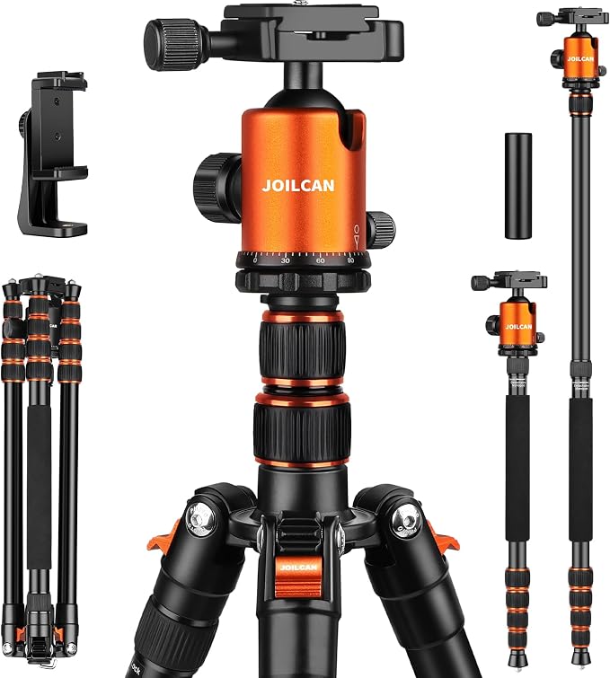 80/85 inches Heavy Duty Tripod for Camera and Phone, DSLR Binoculars Spotting by Victiv