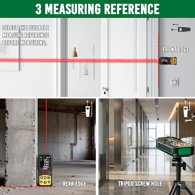 SENDA Laser Measure, 197Ft Digital Laser Measurement Tool - Image 7