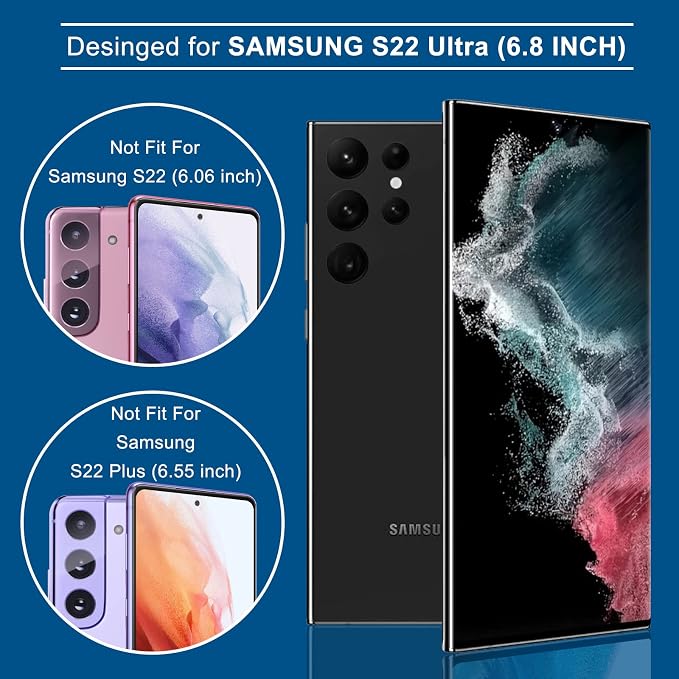 LYWHL for Samsung Galaxy S22 Ultra Privacy Screen Protector, Anti-Spy Full - Image 2
