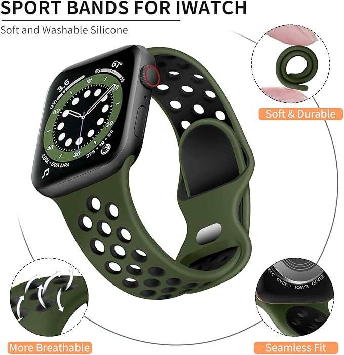 Lerobo Band Compatible with Apple Watch Band 38mm 40mm 41mm 42mm Series 11 10 - Image 2