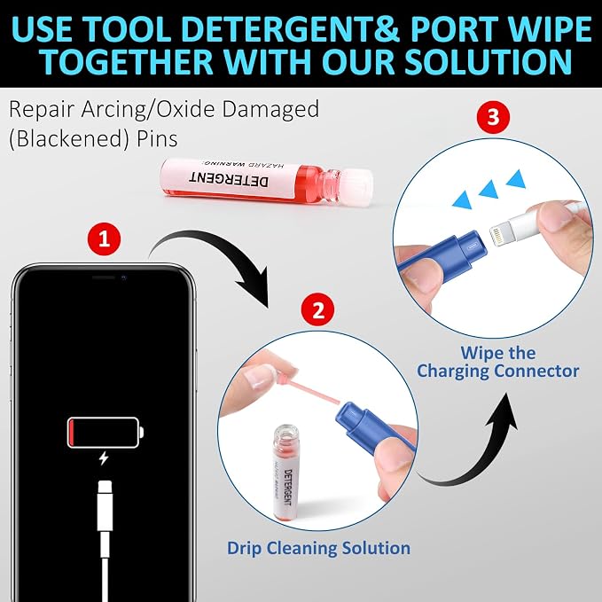 iPhone Cleaning Kit iPhone Cleaner, Phone Charging Port Cleaning, Cell Phone - Image 6