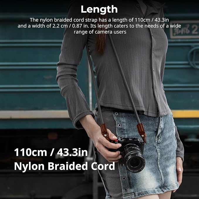 SMALLRIG Rope Camera Neck Shoulder Strap, Adjustable Braided Shoulder Strap - Image 6