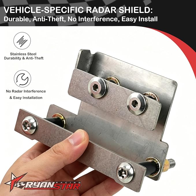 RYANSTAR RACING Front Radar Sensor Anti-Theft Shield Compatible - Image 5