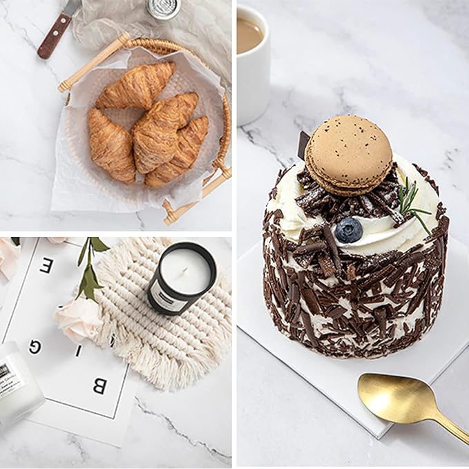 6PCS 12Patterns Photography Background Paper Wood Waterproof Food Photo - Image 5